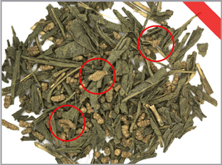 茶葉の異物混入分析　元画像