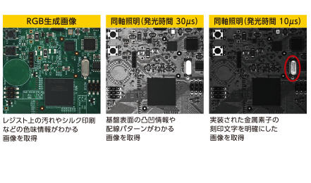 撮像事例 ： 基板の外観検査