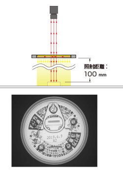 罐头/照射距离为100mm