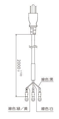 PD4専用ACケーブル（ACC-JIS-125-7-M4-2）