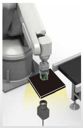 吸着機能付きフラット照明