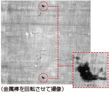 ラインセンサカメラで撮像