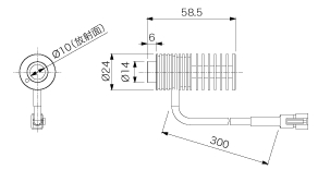 外形寸法図(mm)